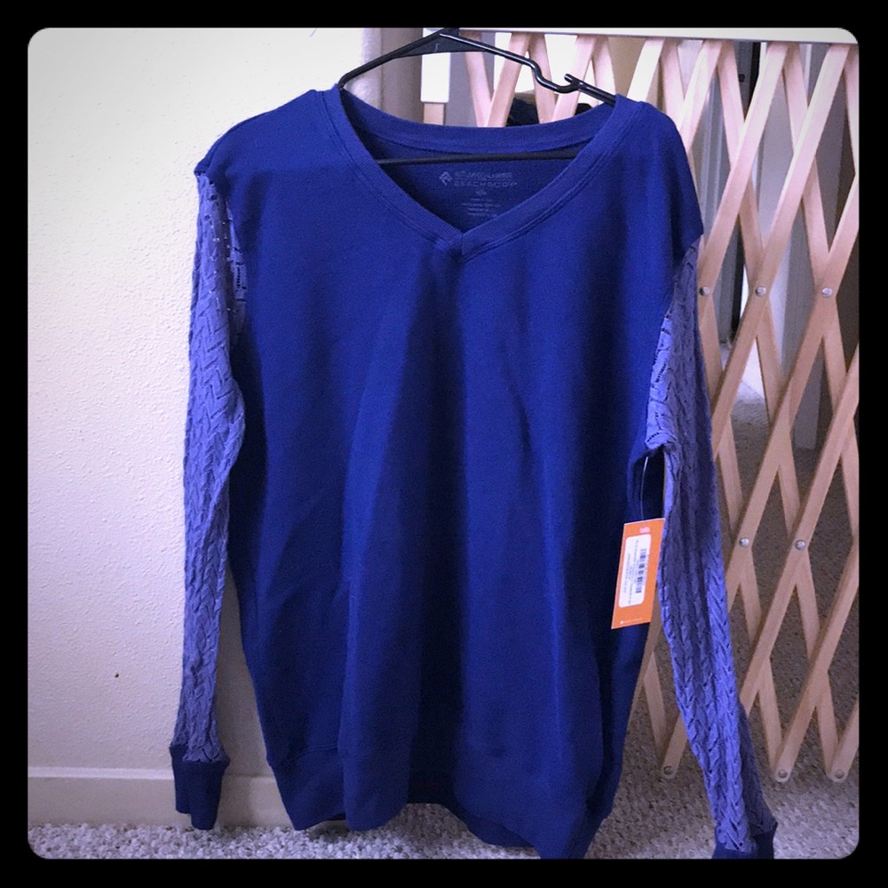 Autumn Calabrese blue/purple sweater